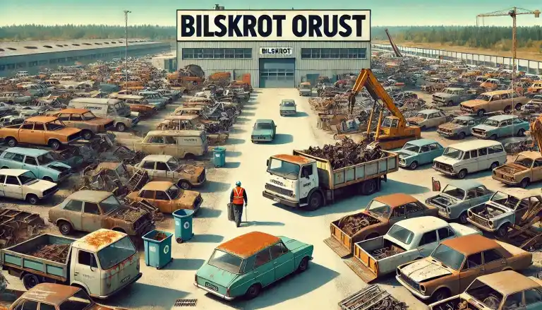 Bilskrot på Orust hämtar skrotbil för återvinning med ersättning och smidig process